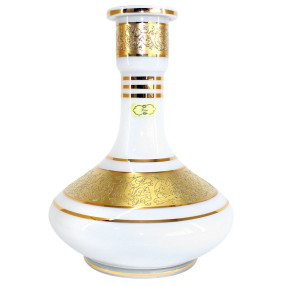 30cm Vaso Narguile Bless Lamp Genie Grande Branco