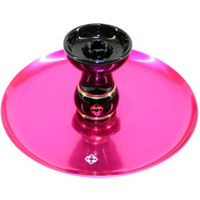 Narguile Amazon Future Prime Onix Rosa Metal Rosa Vaso Fume