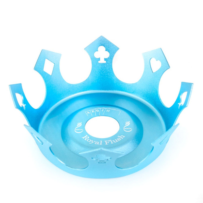 Prato Crown Coroa Zenith Royal Flush Azul Bebe
