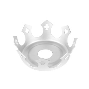 Prato Crown Coroa Zenith Mini Royal Flush Prata