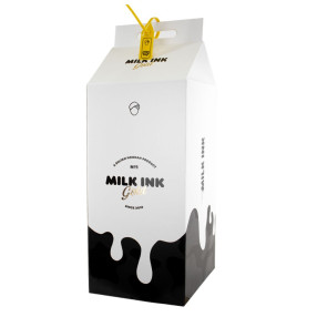 Narguile Sultan Miid Médio Milk Ink Completo Branco e Dourado + Rosh Seven