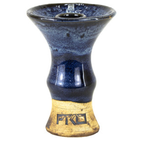 Ceramica Rosh Narguile Pro Hookah Phunnel Cosmic Azul Preto e Barro