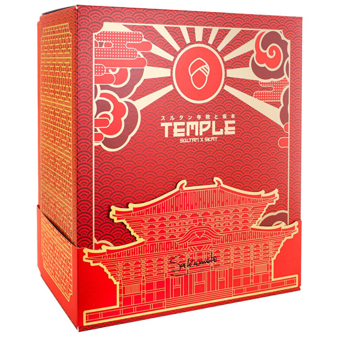 Narguile Sultan Temple SKMT Completo Vermelho e Transparente