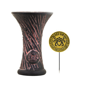 Ceramica Rosh Narguile Medusa Bowl Kronos Rosa + Furador