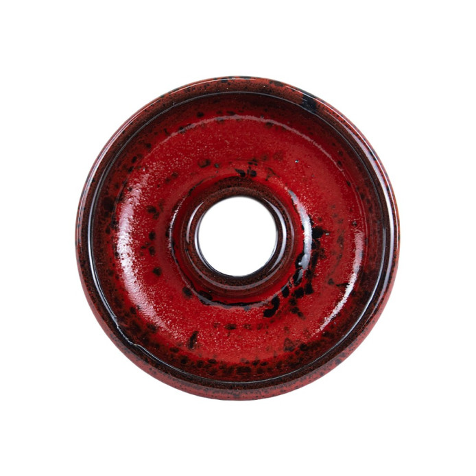 Ceramica Rosh Narguile Zeus Ares V2 Esmaltado Vermelho Preto