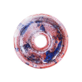 Ceramica Rosh Narguile Zeus Ares V2 Esmaltado Vermelho Branco Azul
