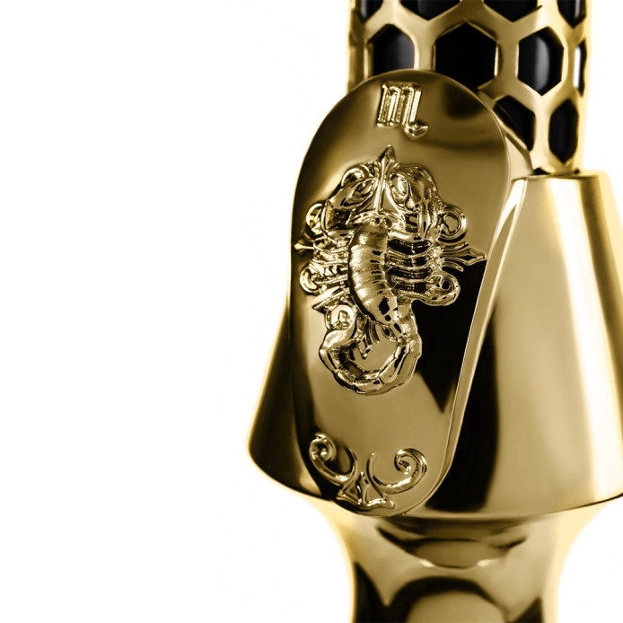 Narguile Triton Viper Zodíaco Escorpião Dourado Ouro Completo