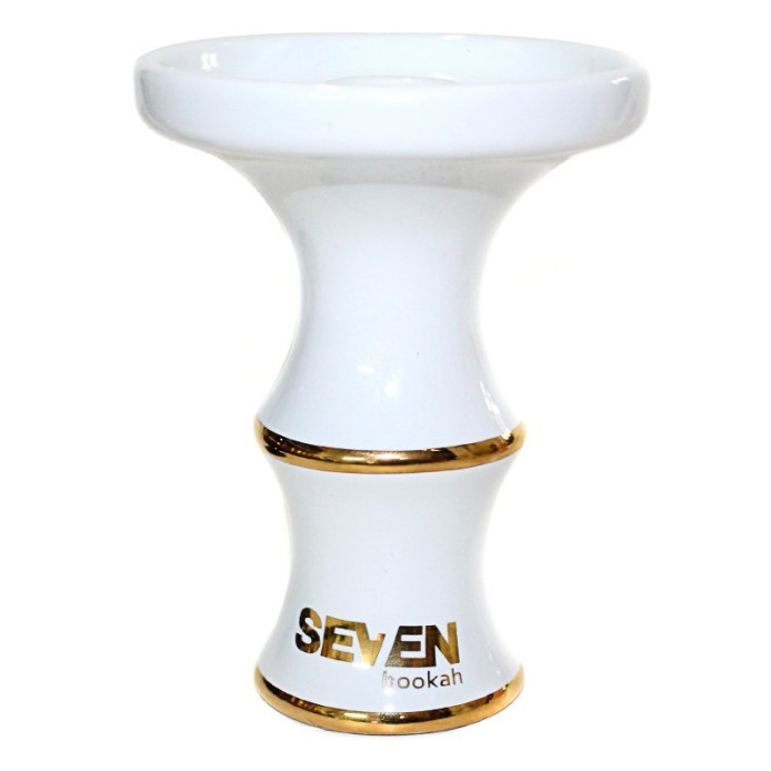 Ceramica Rosh Narguile Seven Bowl Gold Edition Branco